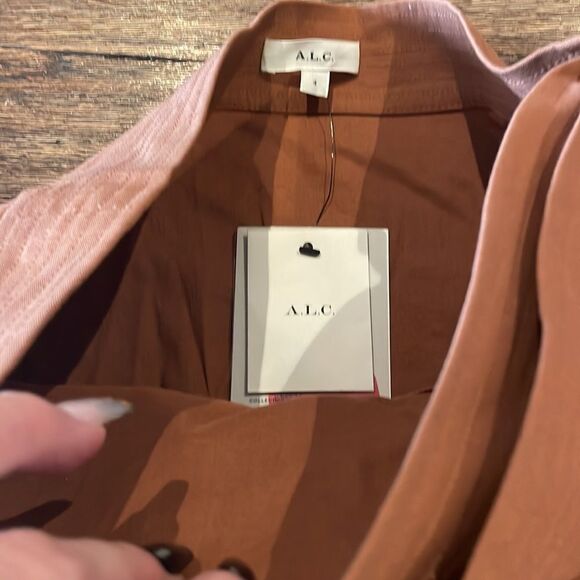 ?ALC Adelaide side tie wrap skirt deep Amber new without tags - Picture 4 of 11